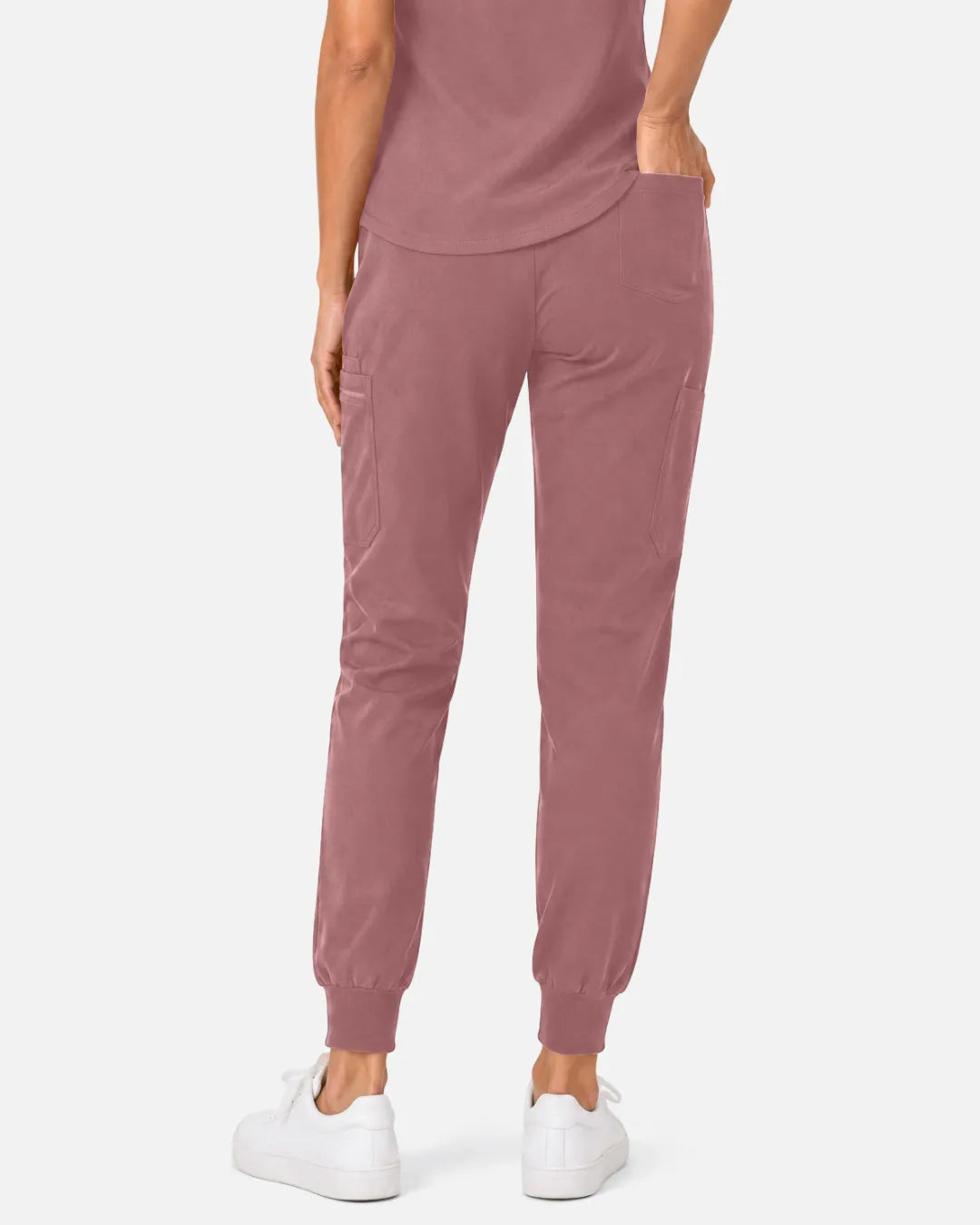 Flesh Pink Eipnare Women's Soft Stretch Jogger Scrub Pants - Stretch Medical Scrubs for Women
