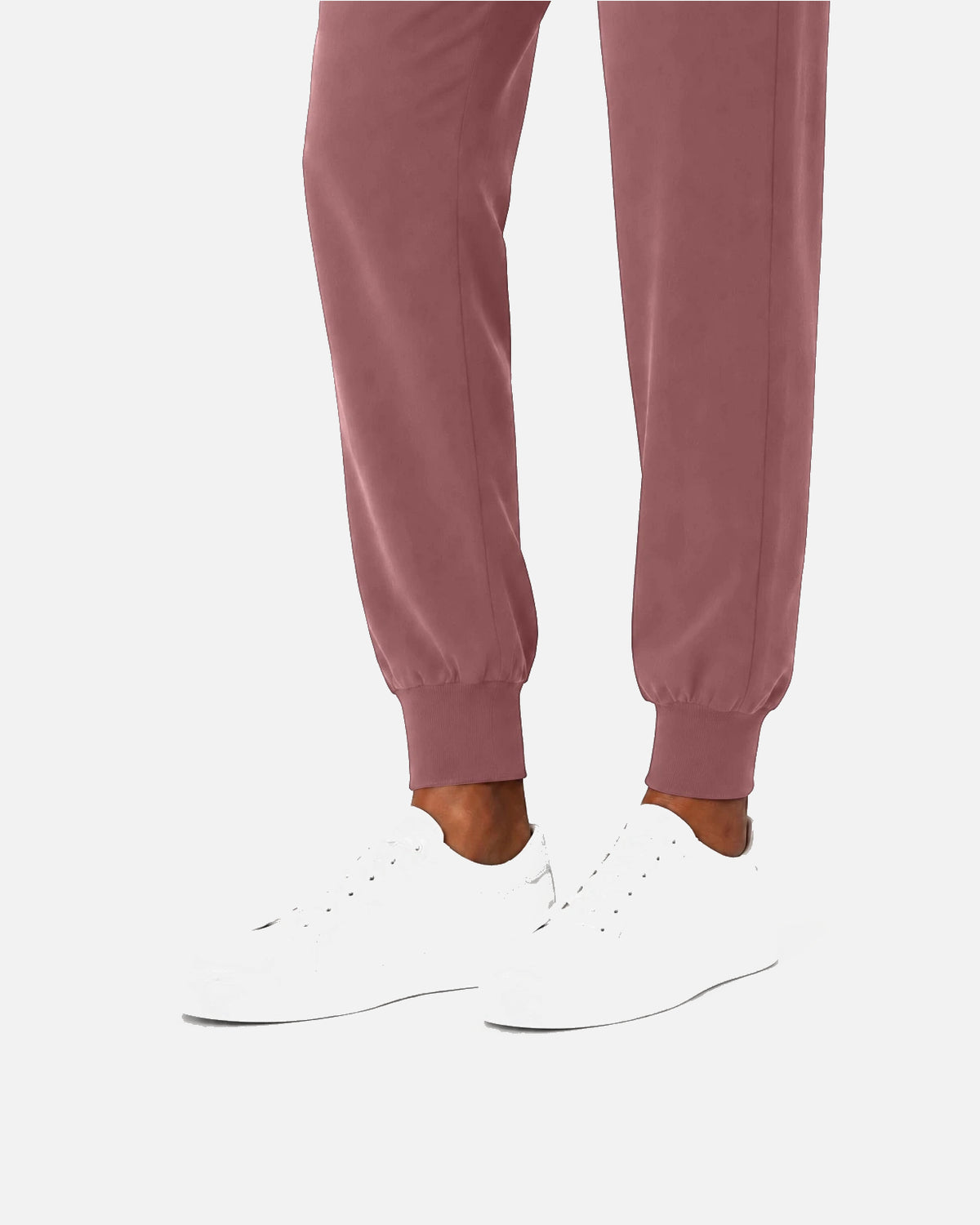 Flesh Pink – Eipnare Women's Sleeveless Mandarin Collar Jogger Uniform Set – product image 07