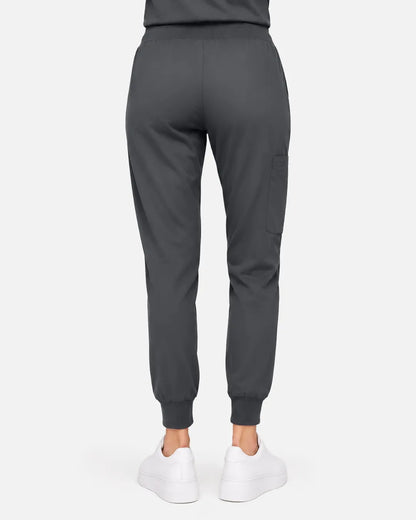 Heather grey Eipnare Women's Classic Jogger Scrub Pants - Stretch Medical Scrubs for Women