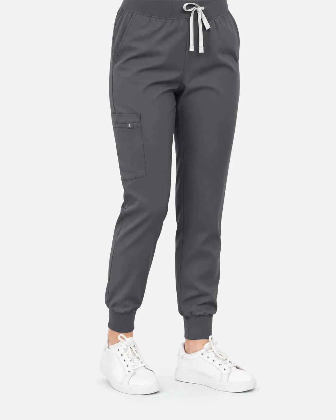 Heather grey Eipnare Women's Classic Jogger Scrub Pants - Stretch Medical Scrubs for Women
