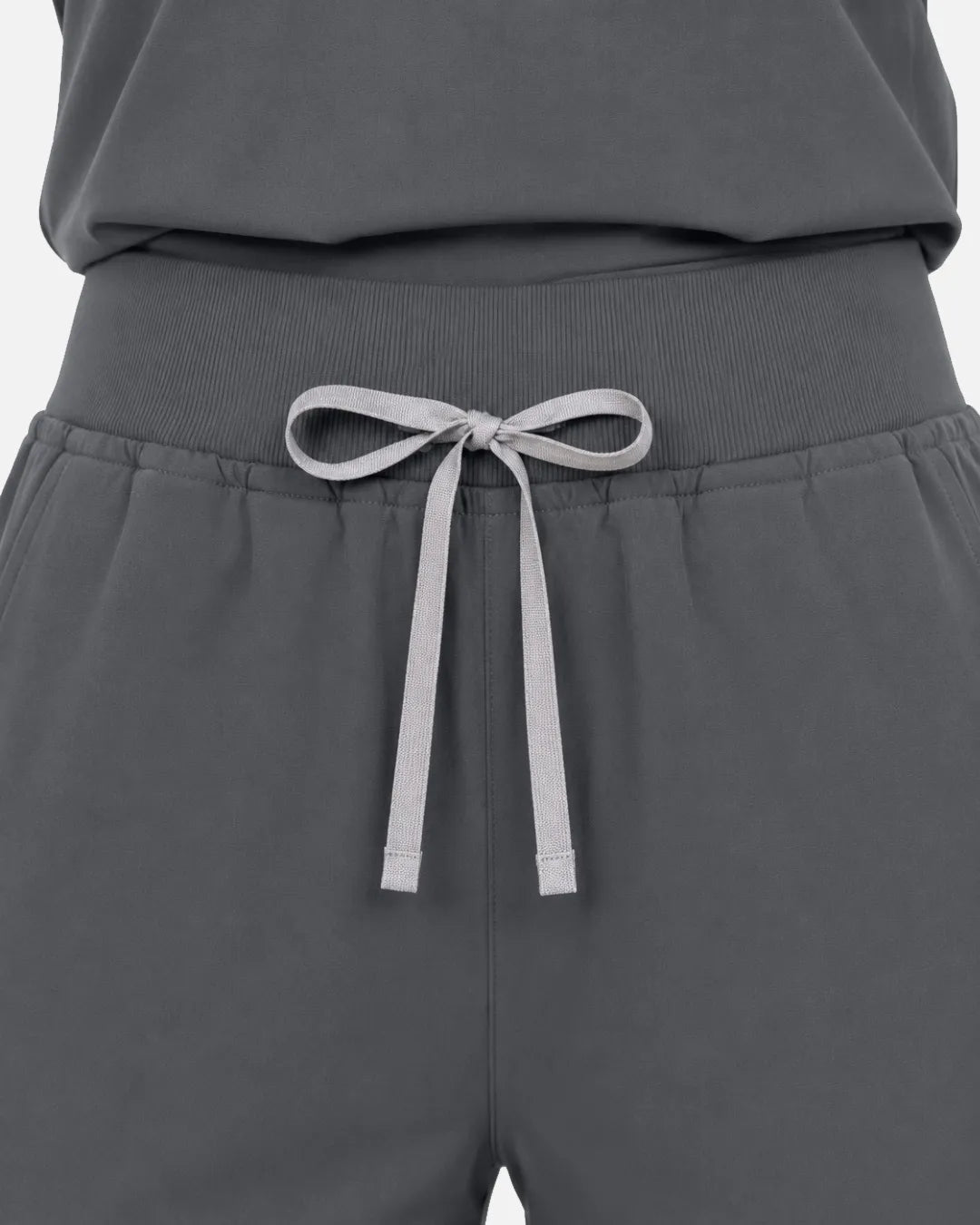 Heather grey Eipnare Women's Multi-Pocket Jogger Scrub Pants - Stretch Medical Scrubs for Women