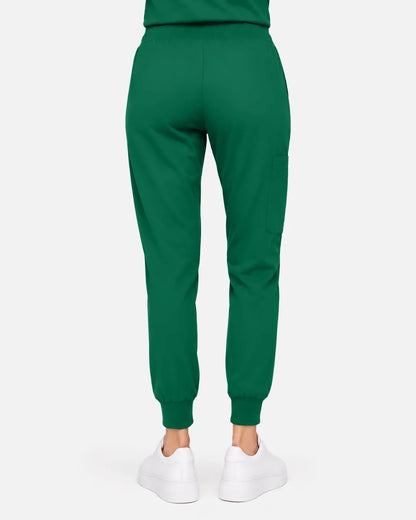 Hunter green Eipnare Women's Classic Jogger Scrub Pants - Stretch Medical Scrubs for Women