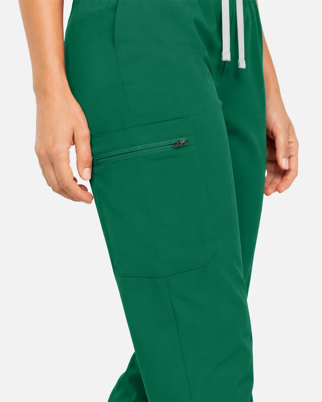Hunter green Eipnare Women's Classic Jogger Scrub Pants - Stretch Medical Scrubs for Women