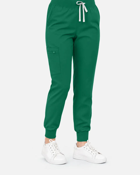 Eipnare Women's Classic Jogger Uniform Pants - Hunter Green