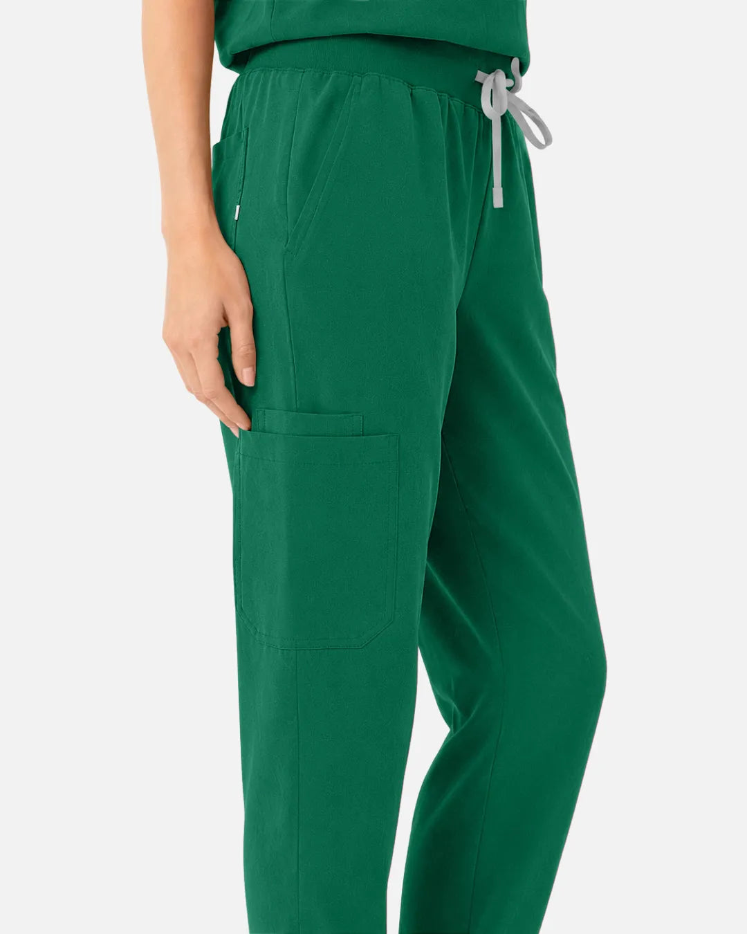 Hunter green Eipnare Women's Tapered Jogger Scrub Pants - Stretch Medical Scrubs for Women