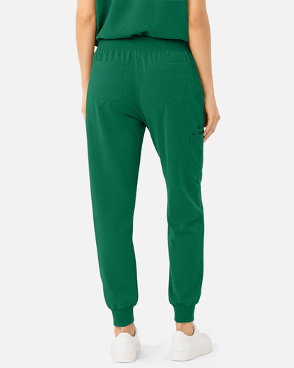 Hunter green Eipnare Women's Tapered Jogger Scrub Pants - Stretch Medical Scrubs for Women
