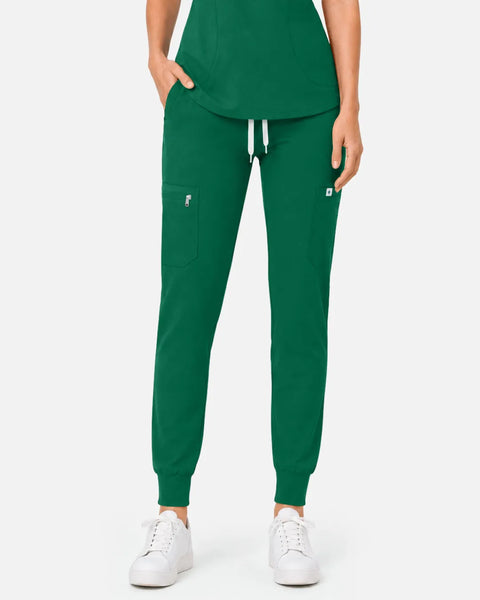 Eipnare Women's Cargo Jogger Uniform Pants - Hunter Green