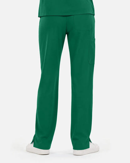 Hunter green Eipnare Women's Straight-Leg Cargo Scrub Pants - Stretch Medical Scrubs for Women