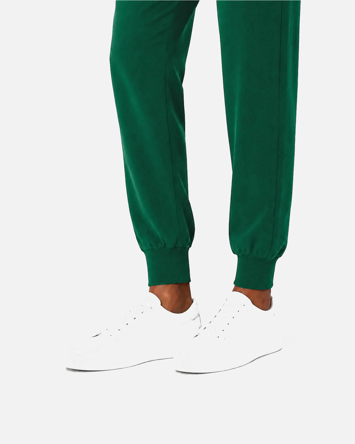 Hunter Green – Eipnare Women's Sleeveless Mandarin Collar Jogger Uniform Set – product image 07