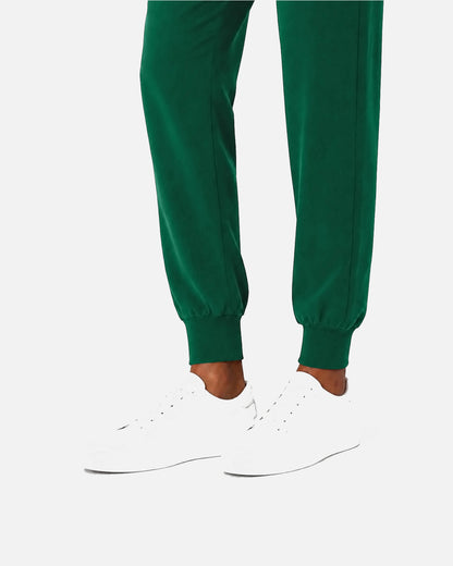 Hunter Green – Eipnare Women's Sleeveless Mandarin Collar Jogger Uniform Set – product image 07