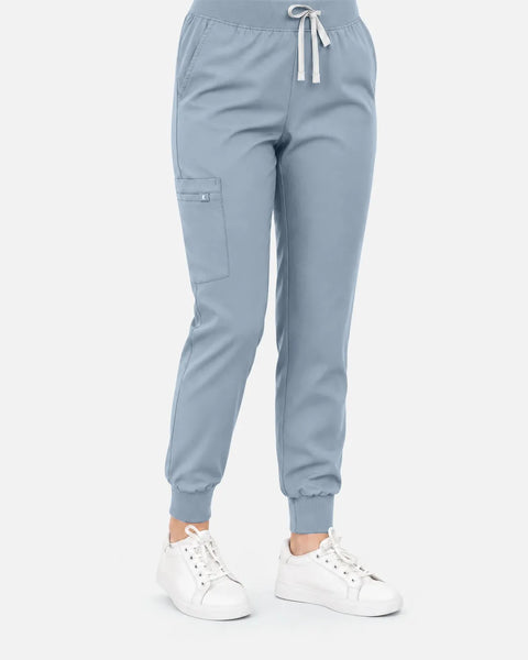 Eipnare Women's Classic Jogger Uniform Pants - Light Blue