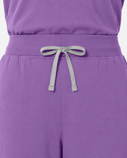 Light purple Eipnare Women's Tapered Jogger Scrub Pants - Stretch Medical Scrubs for Women