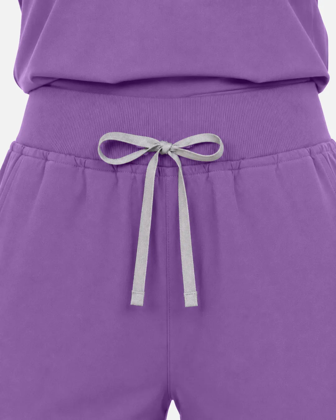 Light purple Eipnare Women's Multi-Pocket Jogger Scrub Pants - Stretch Medical Scrubs for Women