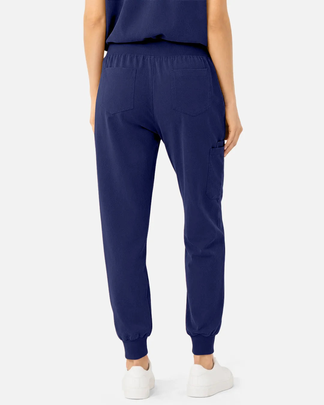 Navy Blue Eipnare Women's Tapered Jogger Scrub Pants - Stretch Medical Scrubs for Women