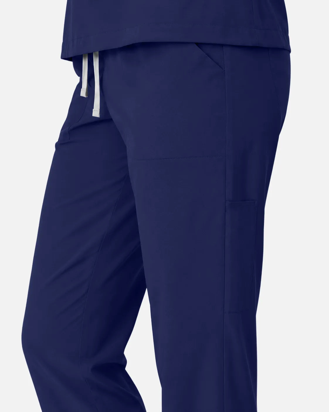 Navy Blue Eipnare Women's Slim Fit Tapered Cargo Scrub Pants - Stretch Medical Scrubs for Women