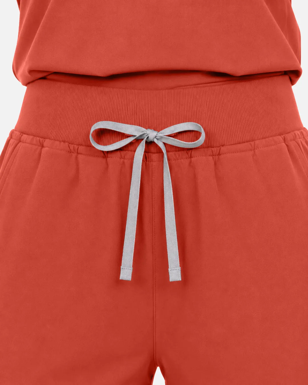 Orange Red Eipnare Women's Multi-Pocket Jogger Scrub Pants - Stretch Medical Scrubs for Women