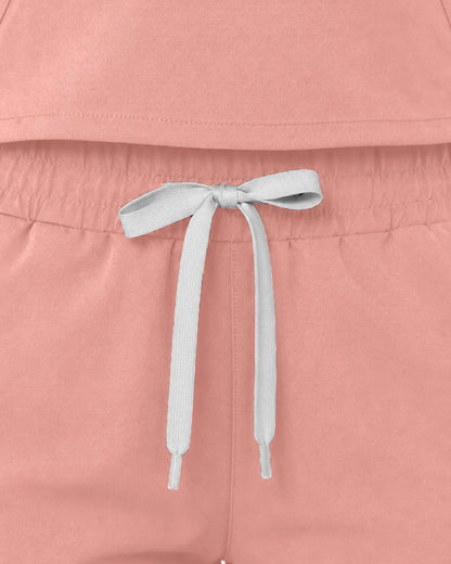 Pink Eipnare Women's Cargo Jogger Scrub Pants - Stretch Medical Scrubs for Women