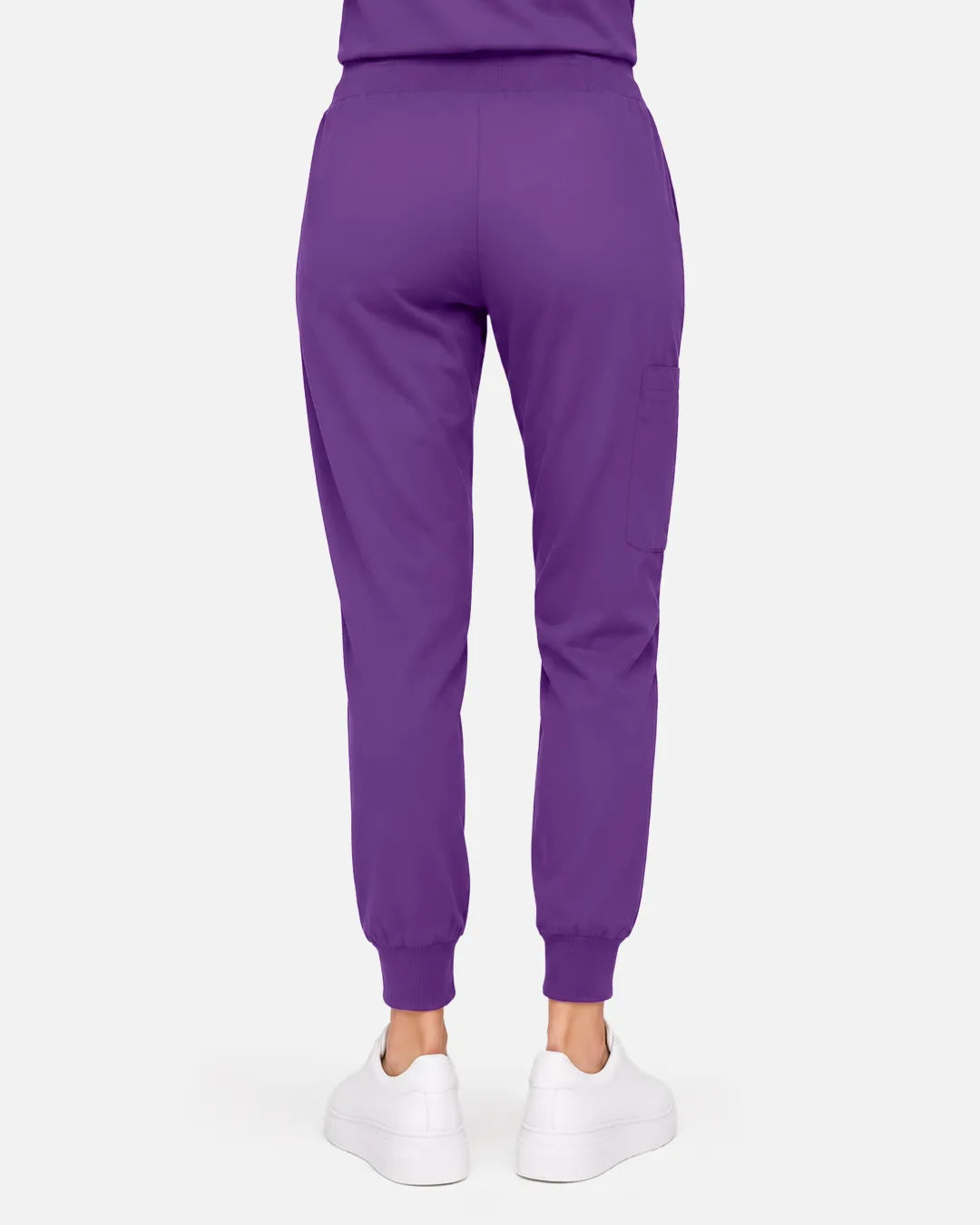 Purple Eipnare Women's Classic Jogger Scrub Pants - Stretch Medical Scrubs for Women