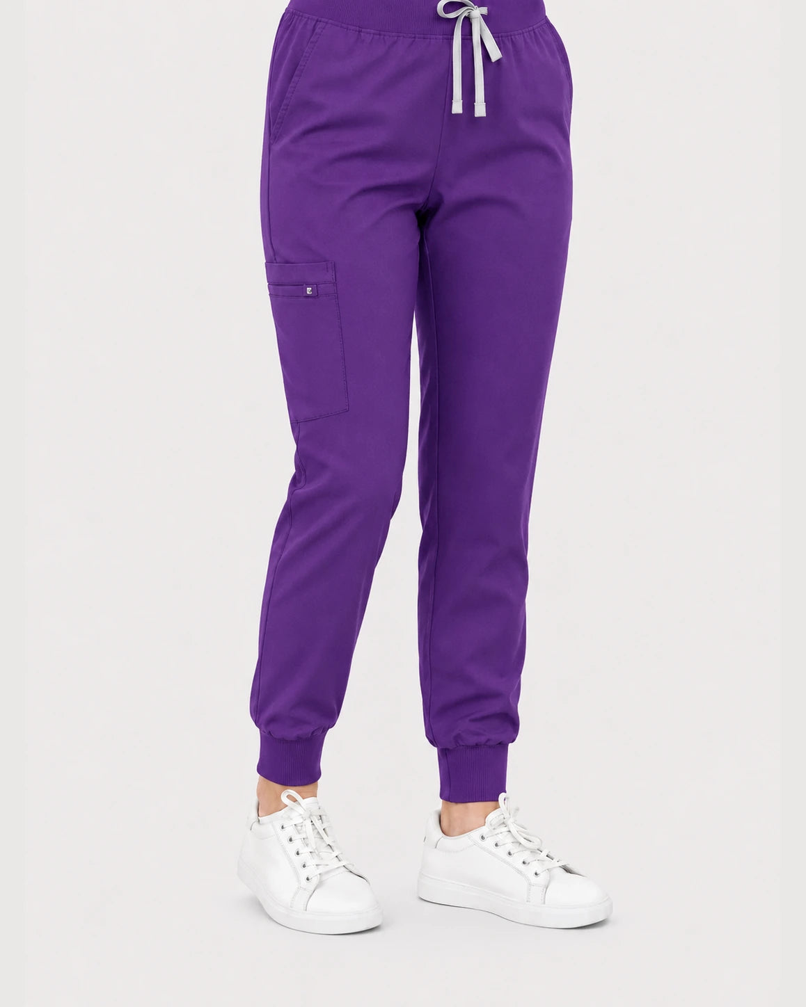 Purple Eipnare Women's V-Neck Jogger Scrub Set - Stretch Medical Scrubs for Women
