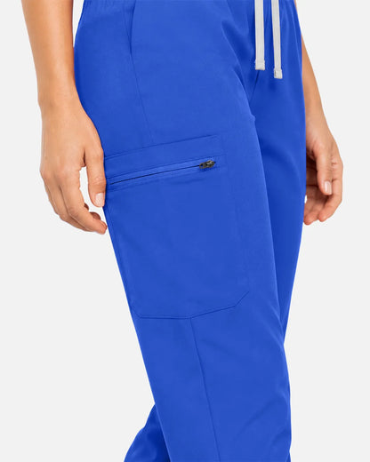 Royal Blue Eipnare Women's Classic Jogger Scrub Pants - Stretch Medical Scrubs for Women
