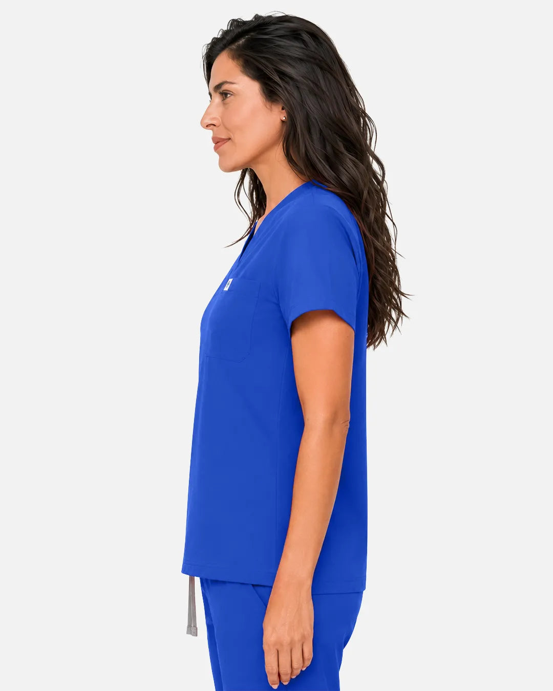 Royal Blue Eipnare Women's Classic V-Neck Scrub Top - Stretch Medical Scrubs for Women