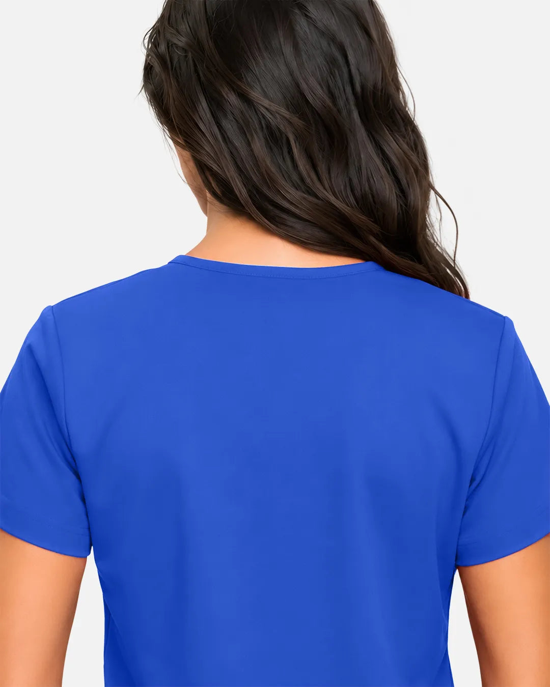 Royal Blue Eipnare Women's Classic V-Neck Scrub Top - Stretch Medical Scrubs for Women