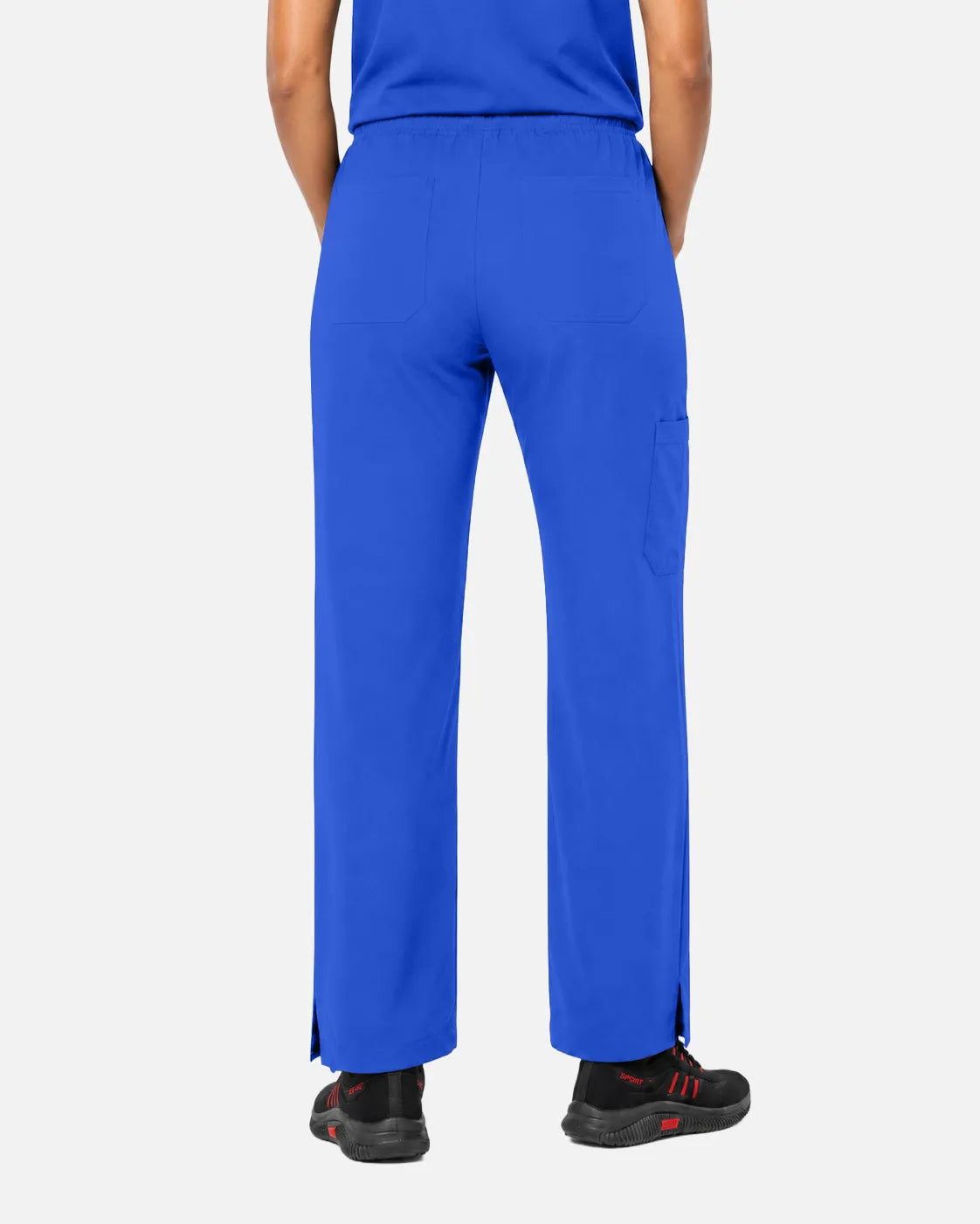 Royal Blue Eipnare Women's Woven Straight-Leg Scrub Pants - Stretch Medical Scrubs for Women