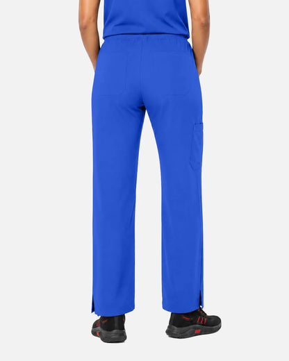 Royal Blue Eipnare Women's Woven Straight-Leg Scrub Pants - Stretch Medical Scrubs for Women