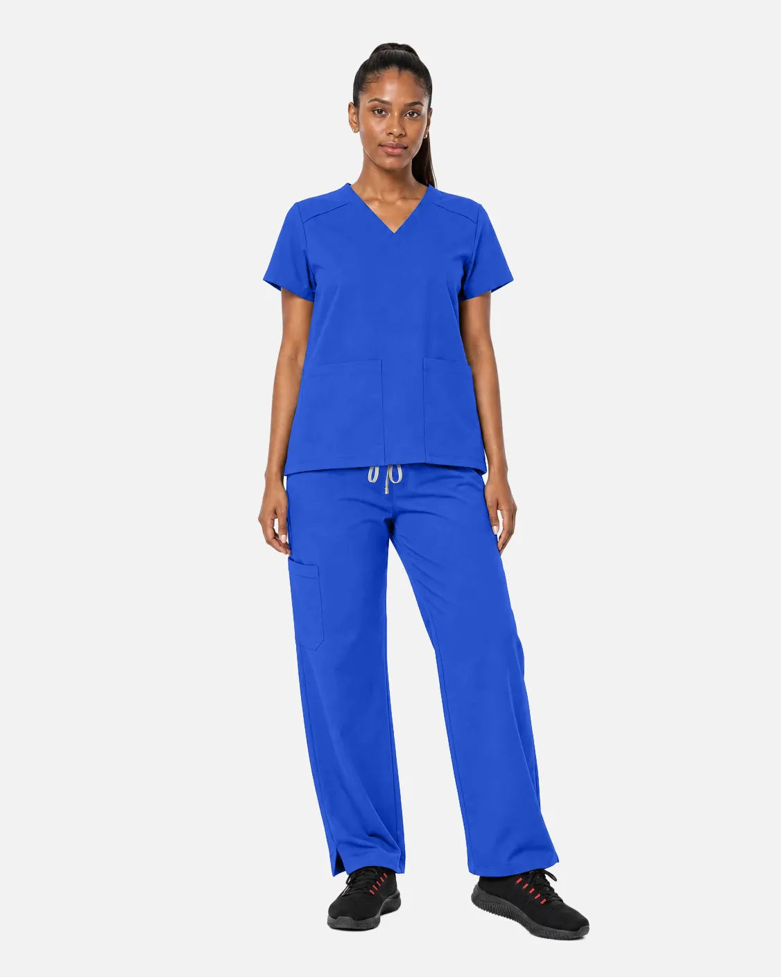 Royal Blue Eipnare Women's Woven Straight-Leg Scrub Pants - Stretch Medical Scrubs for Women