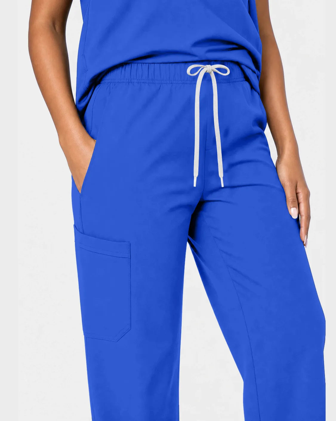 Royal Blue Eipnare Women's Woven Straight-Leg Scrub Pants - Stretch Medical Scrubs for Women