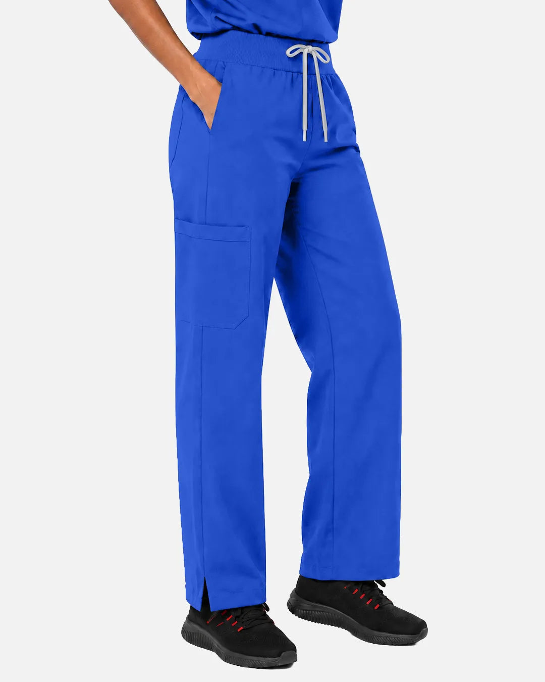 Royal Blue Eipnare Women's Woven Straight-Leg Scrub Pants - Stretch Medical Scrubs for Women