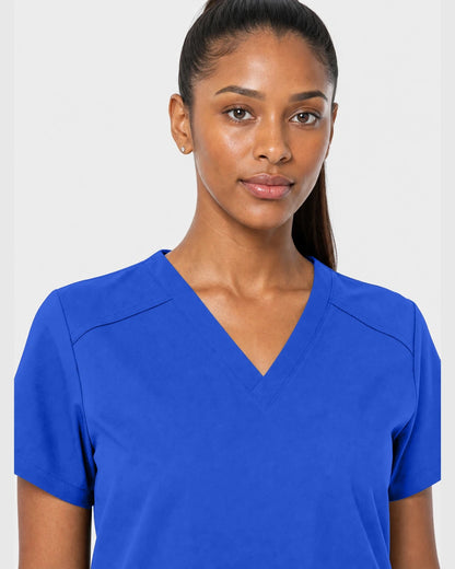 Royal Blue Eipnare Women's 15-Pocket V-Neck Jogger Scrub Set - Stretch Medical Scrubs for Women