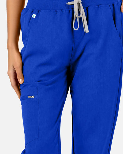 Royal Blue Eipnare Women's Multi-Pocket Jogger Scrub Pants - Stretch Medical Scrubs for Women