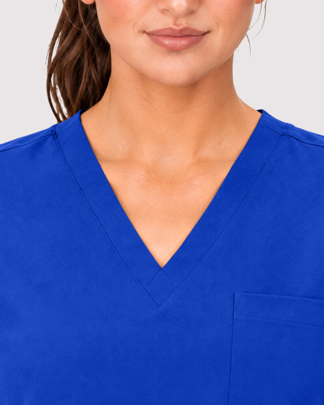 Royal Blue Eipnare Women's 3-Pocket V-Neck Jogger Scrub Set - Stretch Medical Scrubs for Women