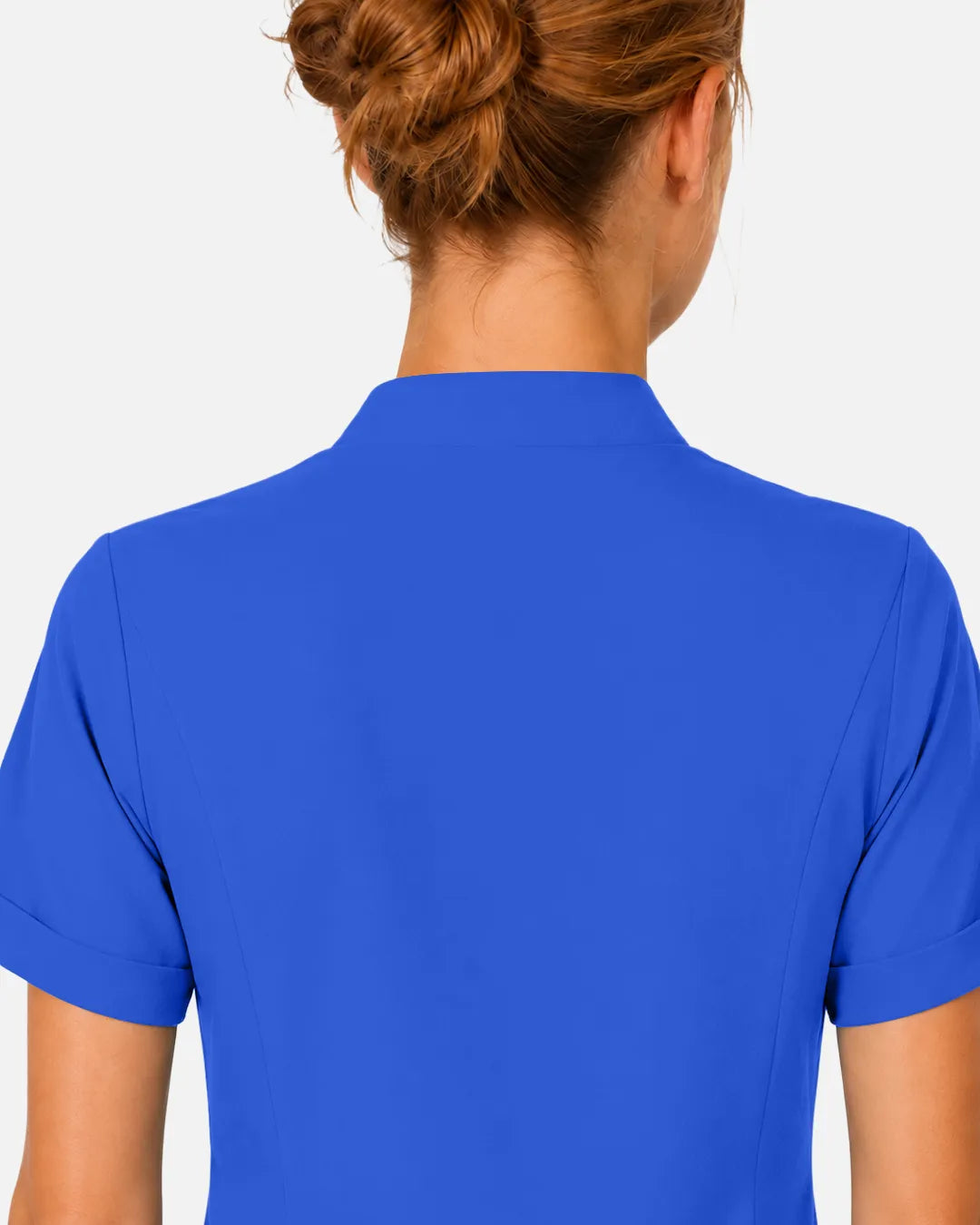 Royal Blue Eipnare Women's Split V-Neck Scrub Top - Stretch Medical Scrubs for Women
