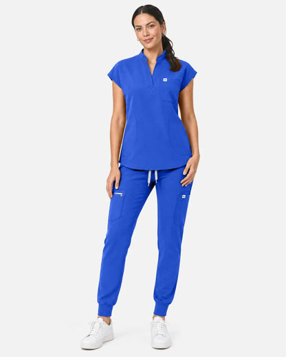 Royal Blue Eipnare Women's Cargo Jogger Scrub Pants - Stretch Medical Scrubs for Women