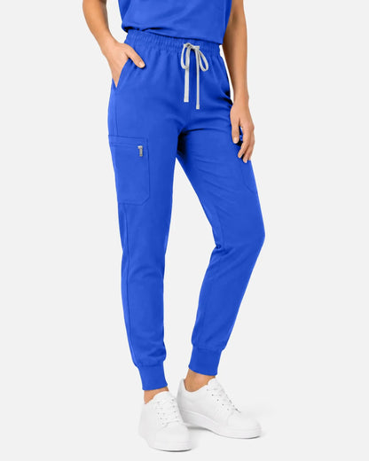 Royal Blue Eipnare Women's Cargo Jogger Scrub Pants - Stretch Medical Scrubs for Women