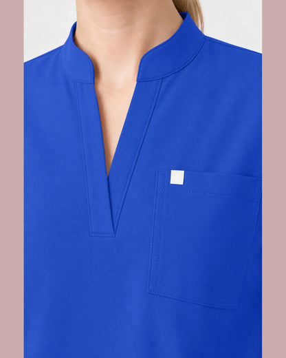 Royal Blue Eipnare Women's Henley Sleeveless Straight-Leg Scrub Set - Stretch Medical Scrubs for Women