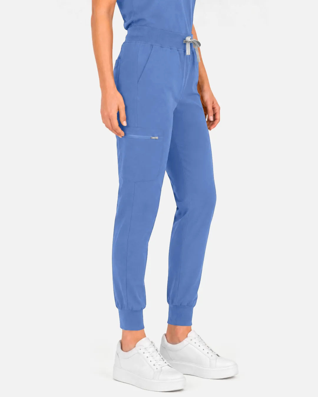 Ceil Blue Eipnare Women's Multi-Pocket Jogger Scrub Pants - Stretch Medical Scrubs for Women